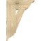 Ekena Millwork Traditional Traditional Rough Sawn Bracket w/ Offset Brace, Douglas Fir, 8"W x 18"D x 26"H BKT0806X18X26TRA01RDF - alternate 2